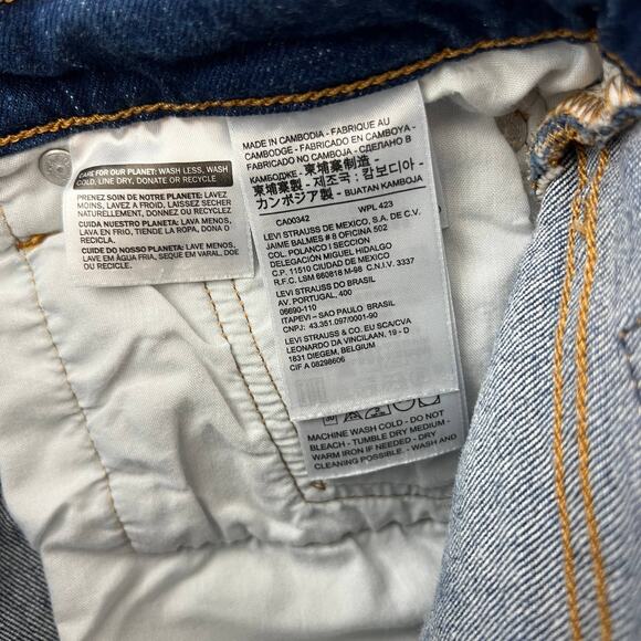 Levi 501 XX Denim Button Fly Cutoff Distressed Shorts Womens Size 26 - Picture 13 of 15